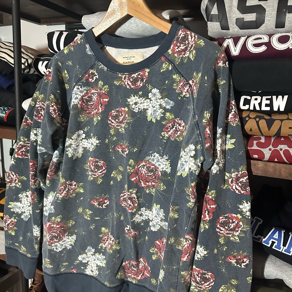 Native Youth Navy Floral Sweatshirt